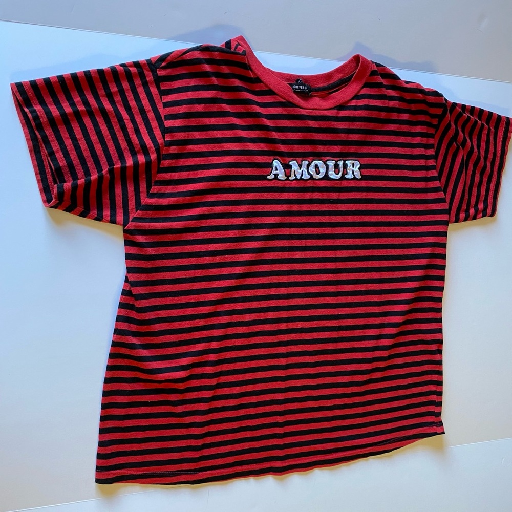 Forever 21 Women's Striped T-Shirt